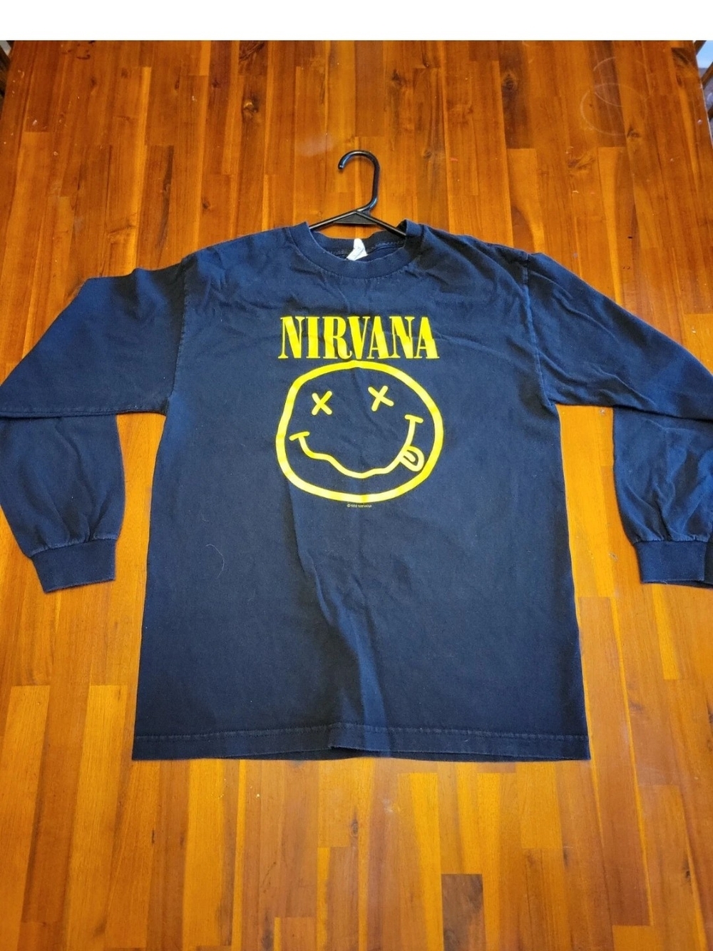 Vintage 1992 Nirvana Smiley T Shirt Mens Large Kurt Cobain Flower Sniffin